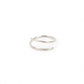 Hand-Hammered Sterling Silver Wrap Ring on white background