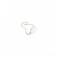 Lara Hammered Horsehoe Ring in Sterling Silver - Forai