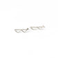 Zun Zuun Threader Earrings in Sterling Silver, earrings with a geometric, zig-zag design.